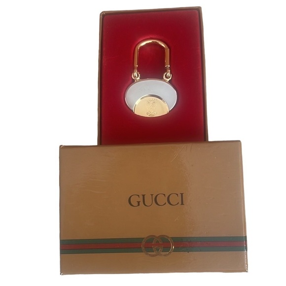 Vintage NIB 1981 GUCCI Key Ring Centennial Of The Founder - Picture 1 of 7